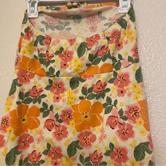 Gymboree Summer Dress halter top tropical Hawaiian floral midi maxi girls 10 - Picture 3 of 7